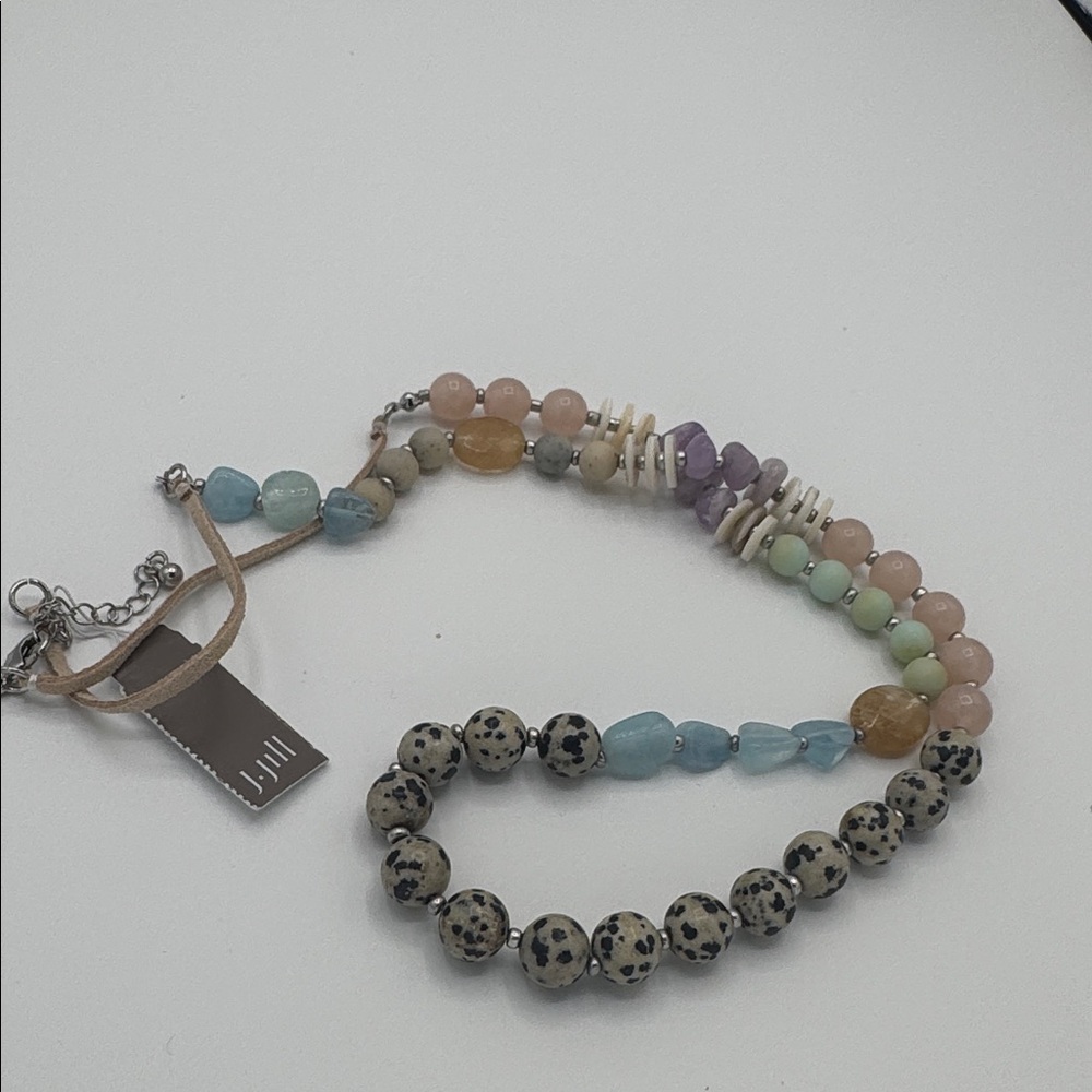J. Jill Multicolor Beaded Necklace Boho Natural Stone  (BR1313/3) - Picture 7 of 11